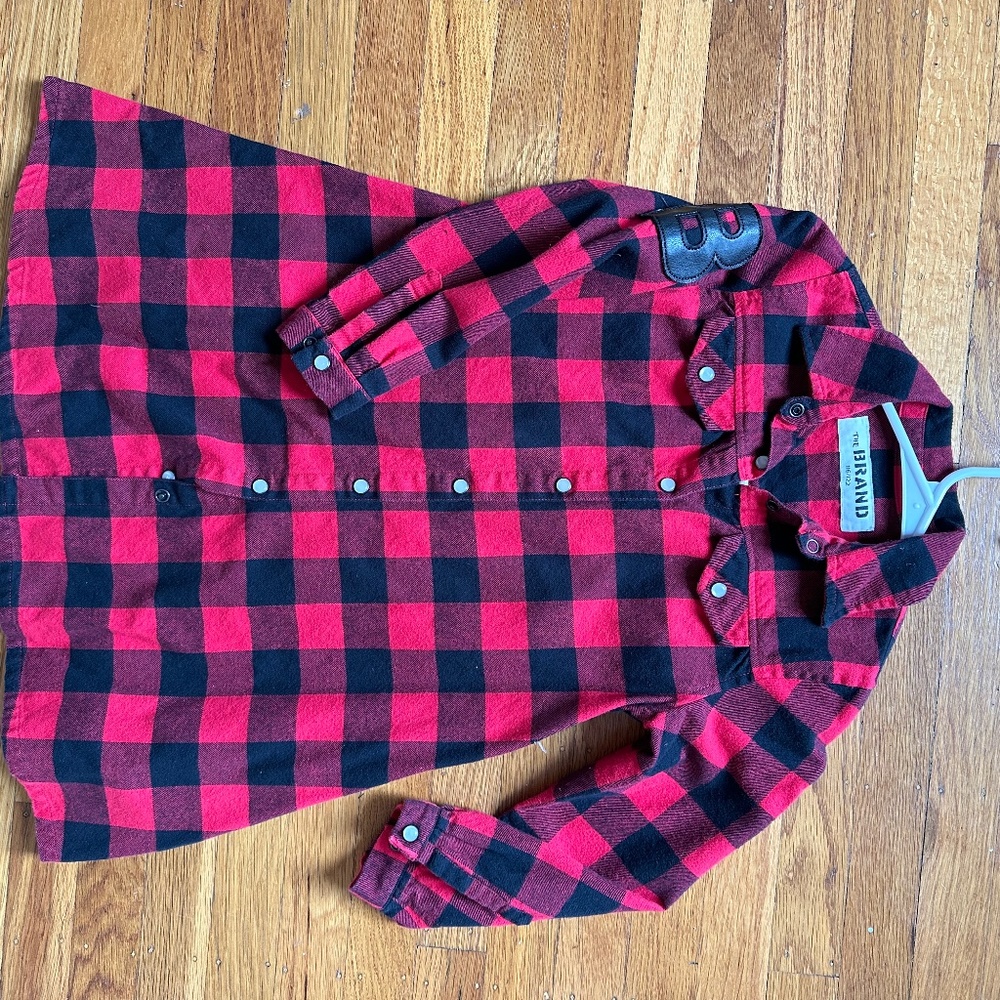 The Brand - red and black plaid dress